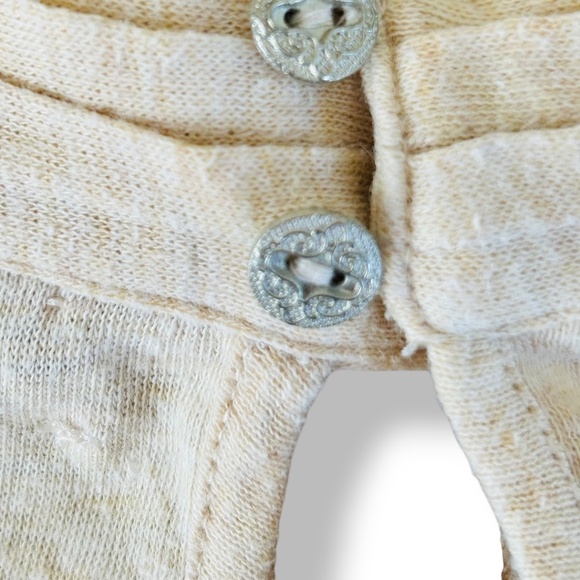 Free People New Romantics Lena Top - Cream/Oatmeal – Size Medium - Picture 5 of 8